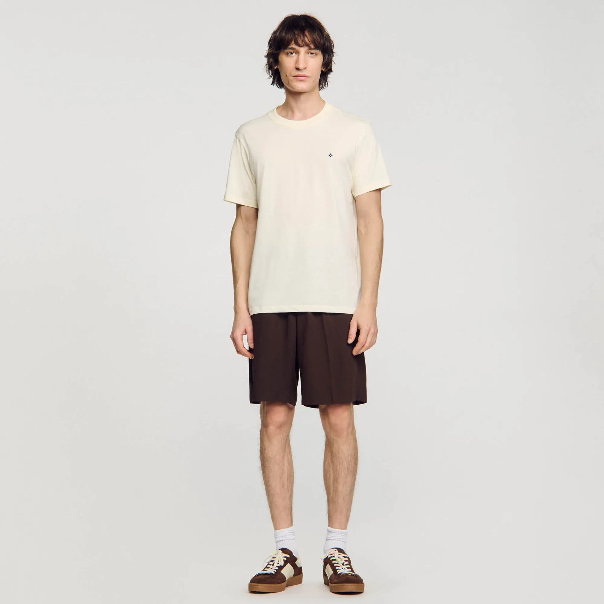 T-Shirts & Polos*SANDRO T-shirt Patch Square Cross Jaune