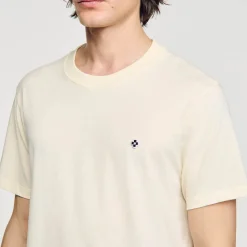 T-Shirts & Polos*SANDRO T-shirt Patch Square Cross Jaune