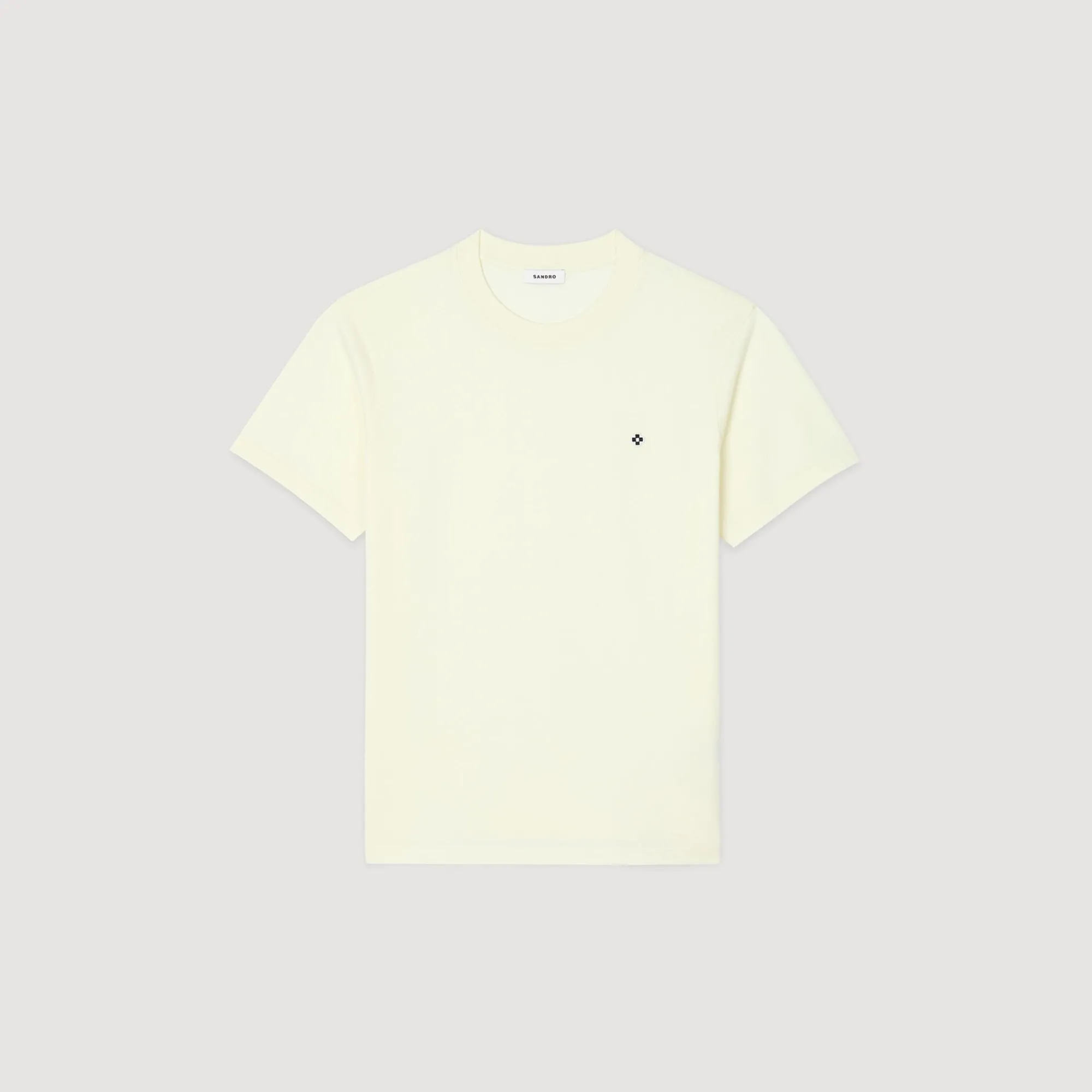 T-Shirts & Polos*SANDRO T-shirt Patch Square Cross Jaune