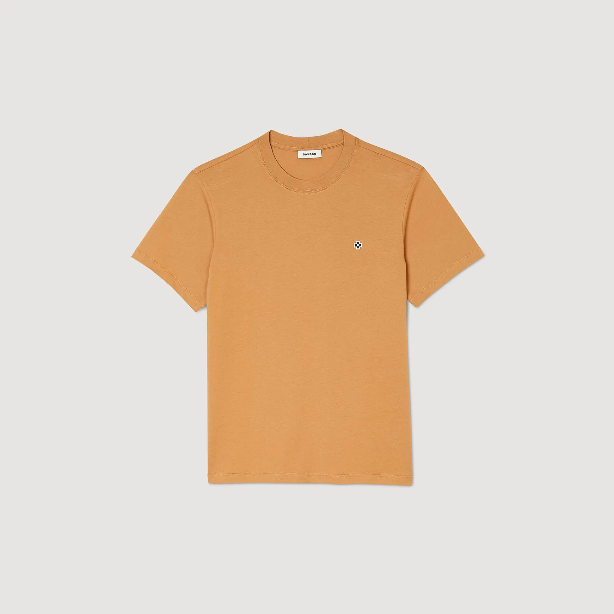 T-Shirts & Polos*SANDRO T-shirt Patch Square Cross Tabac