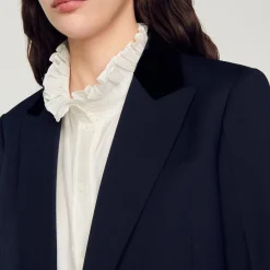 Costumes|Blousons & Vestes*SANDRO Veste De Costume Bleu marine