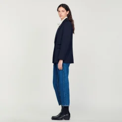 Costumes|Blousons & Vestes*SANDRO Veste De Costume Bleu marine