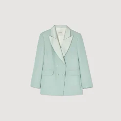 Costumes|Blousons & Vestes*SANDRO Veste De Costume Vert D'Eau