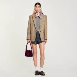 Ensembles|Blousons & Vestes*SANDRO Veste De Costume Marron