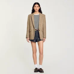 Ensembles|Blousons & Vestes*SANDRO Veste De Costume Marron