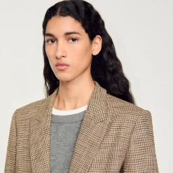 Ensembles|Blousons & Vestes*SANDRO Veste De Costume Marron