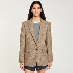 Ensembles|Blousons & Vestes*SANDRO Veste De Costume Marron