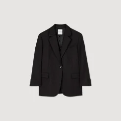 Costumes|Blousons & Vestes*SANDRO Veste De Costume Marron Foncé
