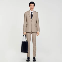 Costumes & Smokings|Vestes*SANDRO Veste De Costume Taupe
