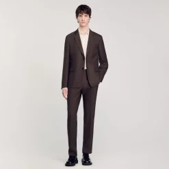 Costumes & Smokings|Vestes*SANDRO Veste De Costume Marron