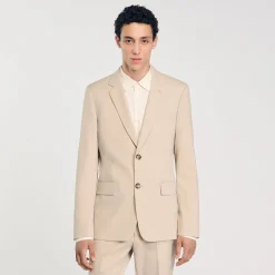 Costumes & Smokings|Vestes*SANDRO Veste De Costume Beige Clair