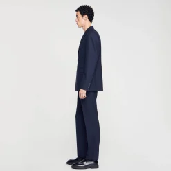 Costumes & Smokings|Vestes*SANDRO Veste De Costume Croisée Marine