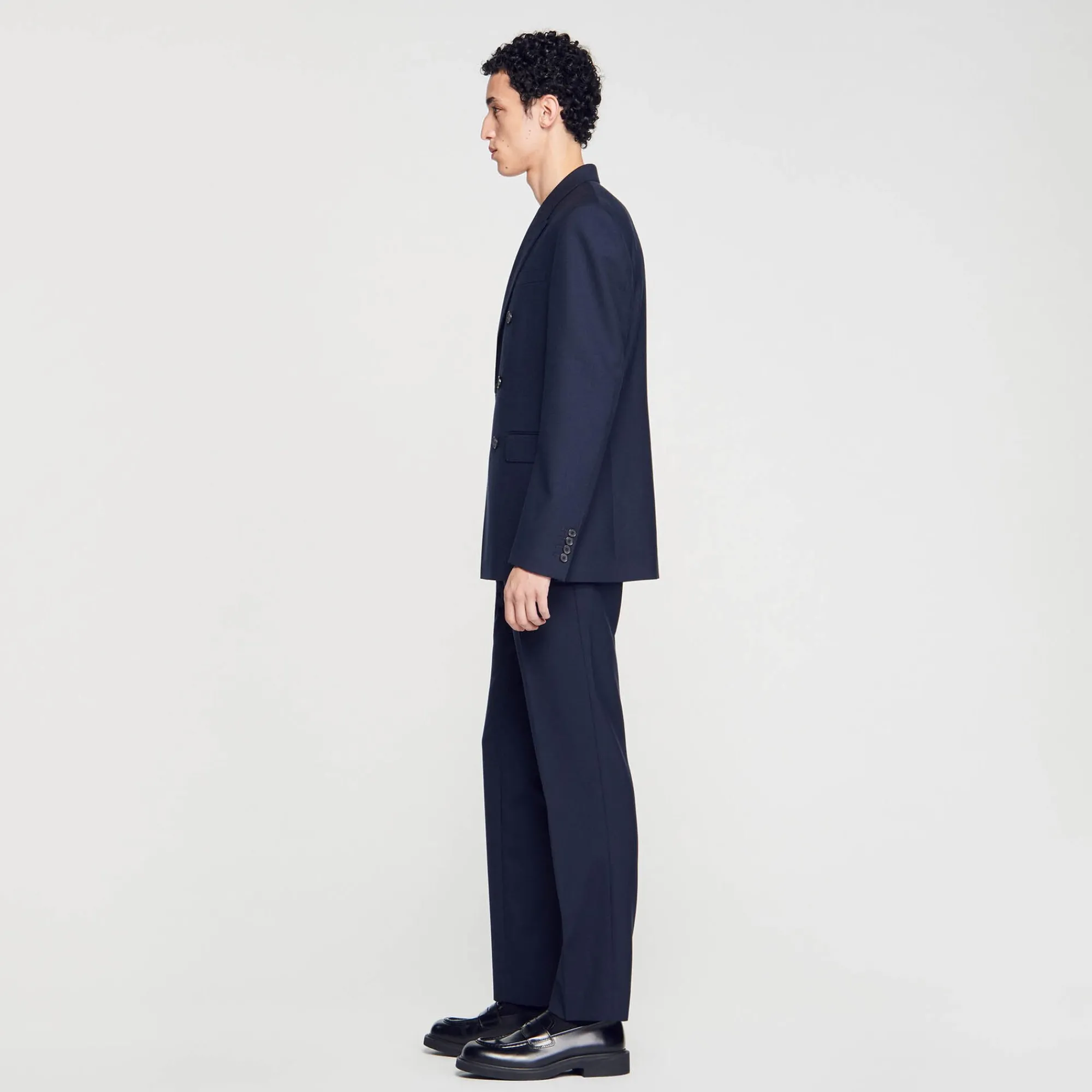 Costumes & Smokings|Vestes*SANDRO Veste De Costume Croisée Marine