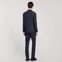 Costumes & Smokings|Vestes*SANDRO Veste De Costume En Laine gris chiné