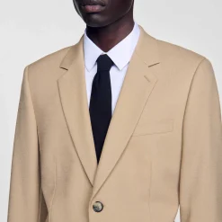 Costumes & Smokings|Vestes*SANDRO Veste De Costume En Laine Beige