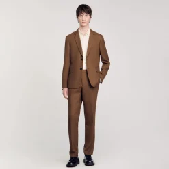 Costumes & Smokings|Vestes*SANDRO Veste De Costume En Laine Taupe