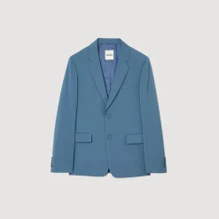 Costumes & Smokings|Vestes*SANDRO Veste De Costume En Laine Bleu Gris
