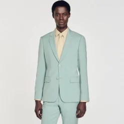 Costumes & Smokings|Vestes*SANDRO Veste De Costume En Laine vert clair