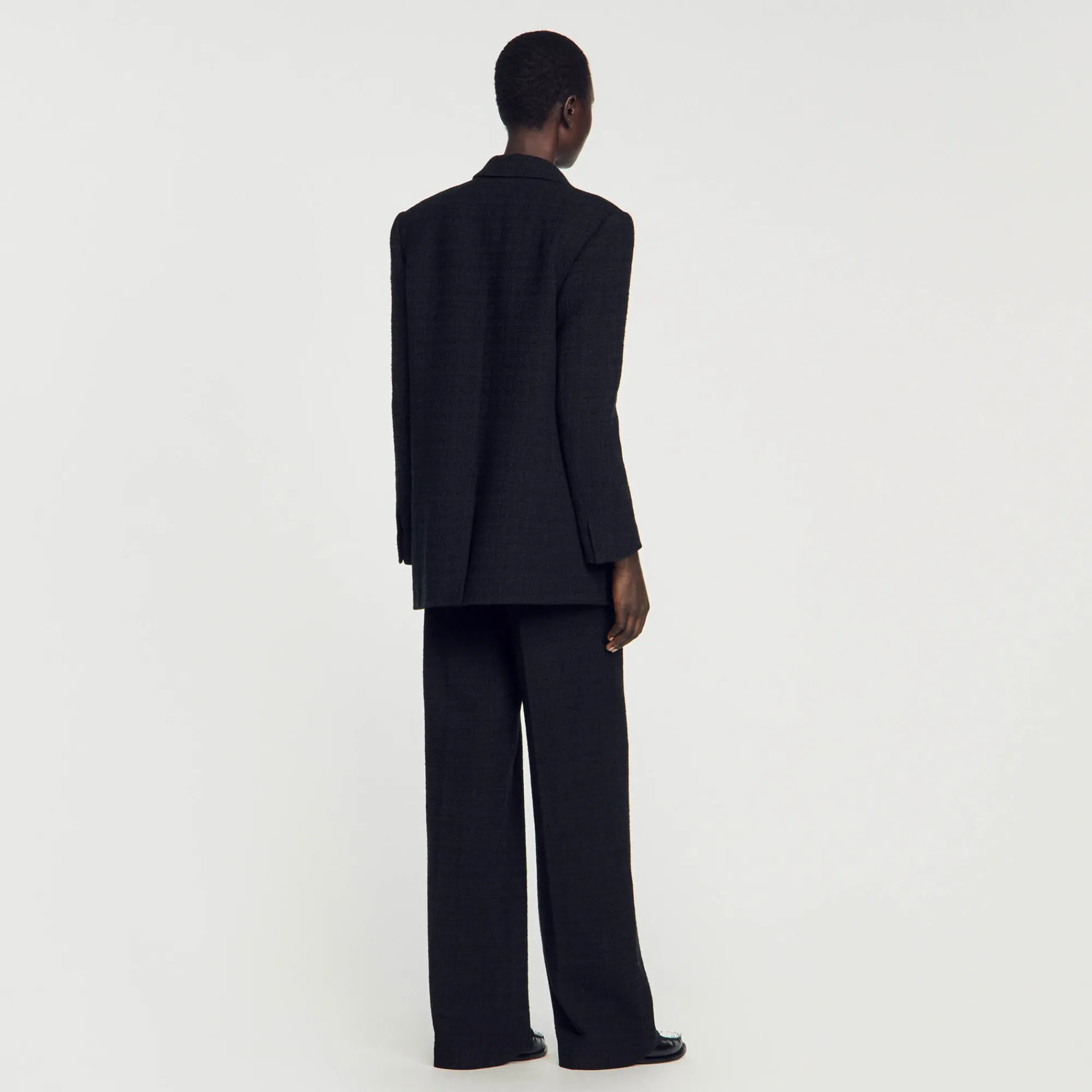 Manteaux|Costumes*SANDRO Veste De Costume En Tweed Noir
