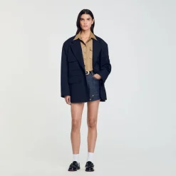 Costumes|Ensembles*SANDRO Veste De Costume Oversize Marine