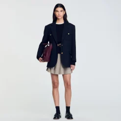 Blousons & Vestes*SANDRO Veste De Costume Oversize Marine