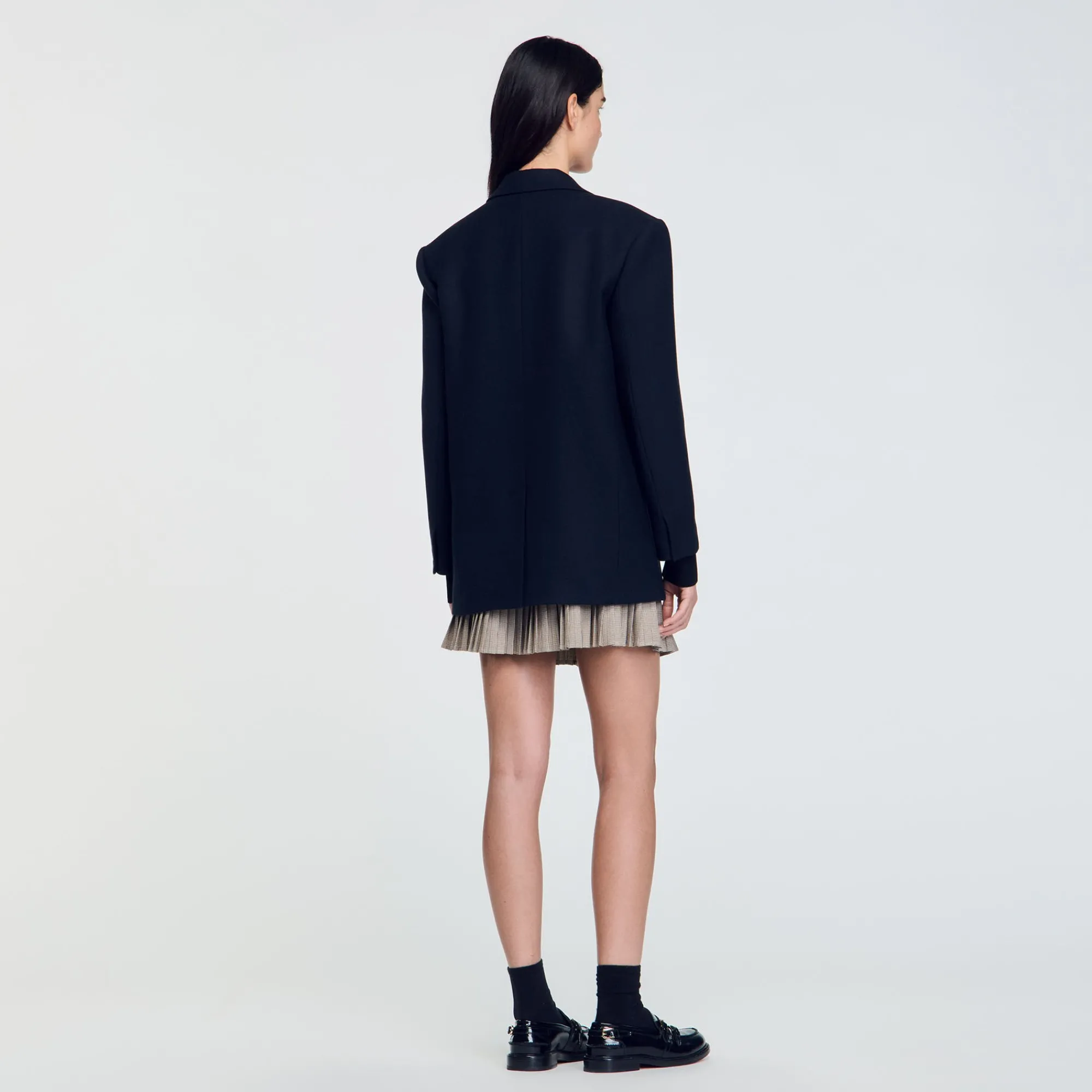 Blousons & Vestes*SANDRO Veste De Costume Oversize Marine