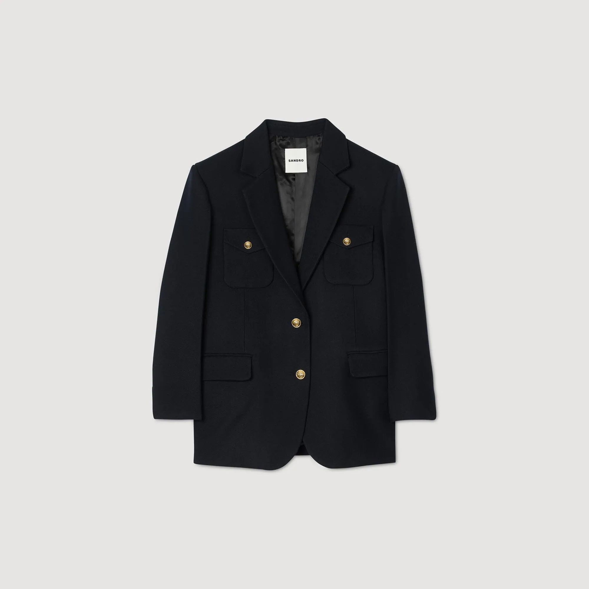 Blousons & Vestes*SANDRO Veste De Costume Oversize Marine