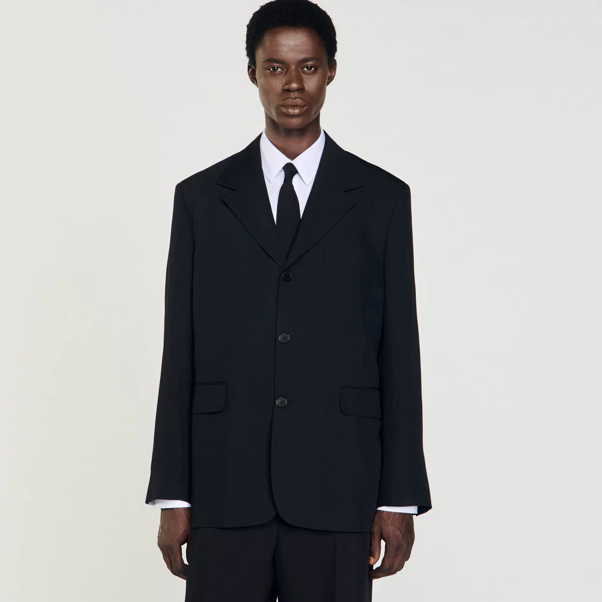 Costumes & Smokings|Vestes*SANDRO Veste De Costume Oversize Noir