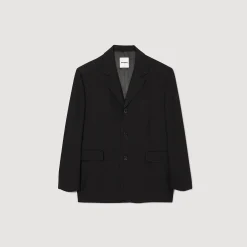 Costumes & Smokings|Vestes*SANDRO Veste De Costume Oversize Noir