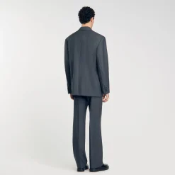 Vestes|Costumes & Smokings*SANDRO Veste De Costume Oversize Gris