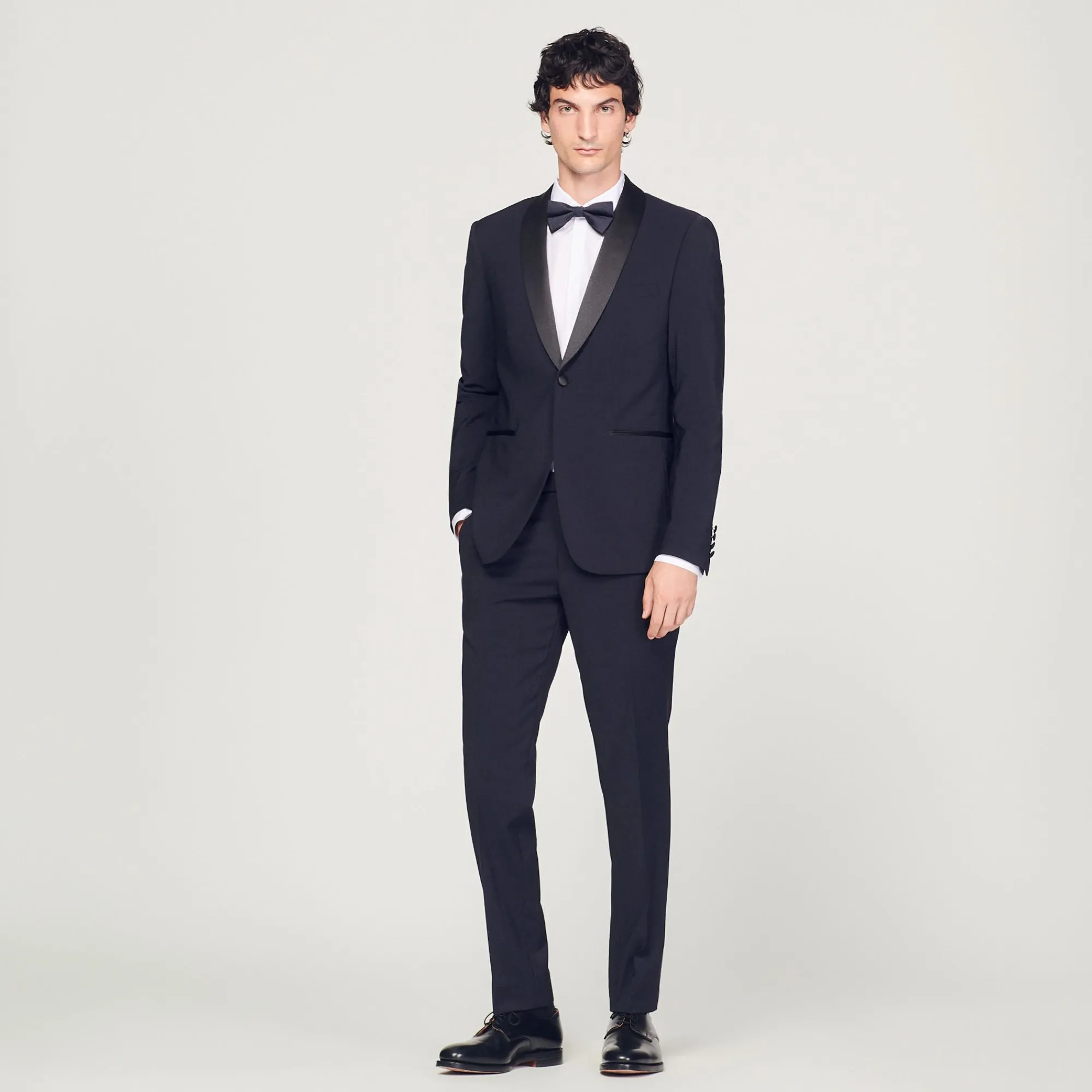 Costumes & Smokings|Vestes*SANDRO Veste De Smoking Avec Satin Marine