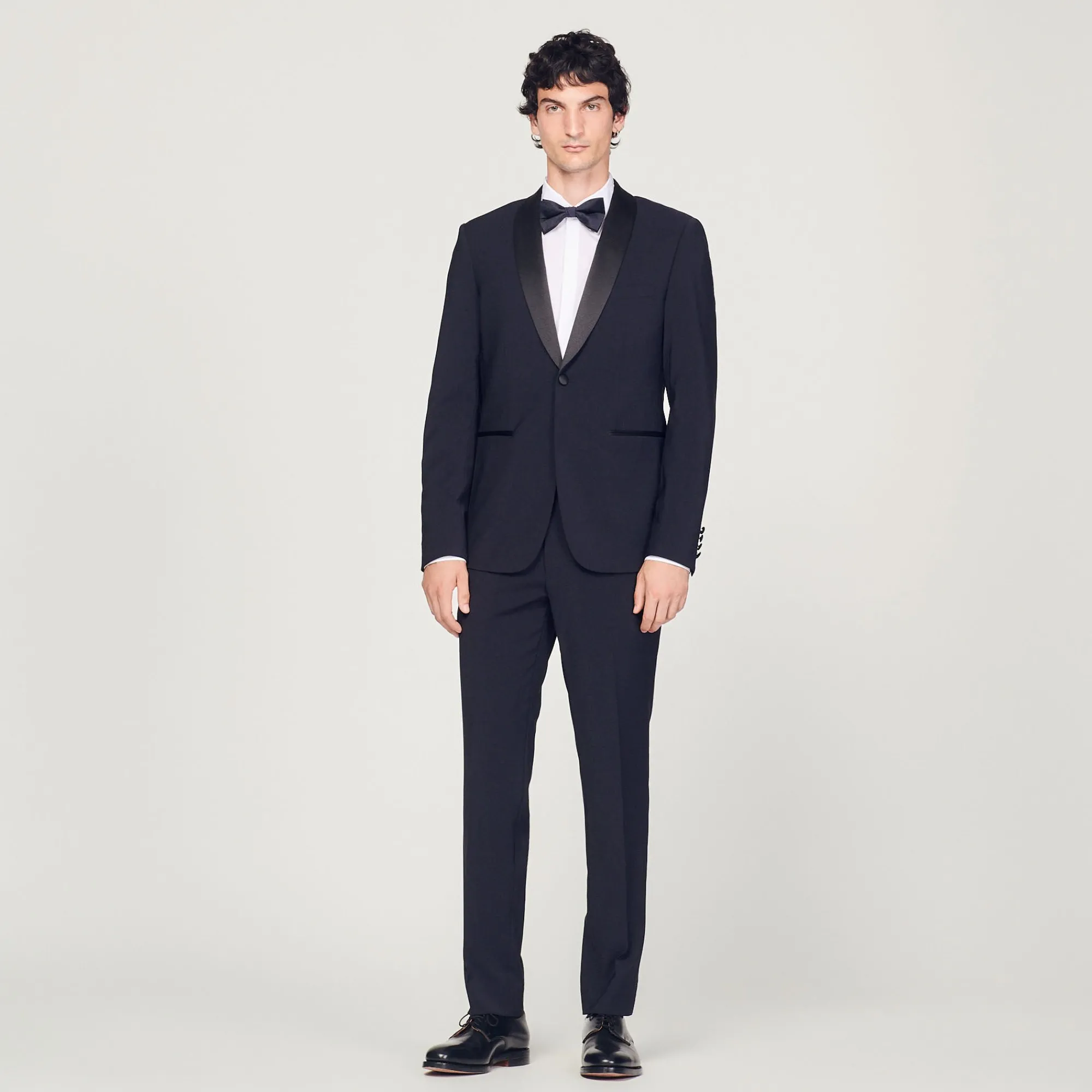 Costumes & Smokings|Vestes*SANDRO Veste De Smoking Avec Satin Marine