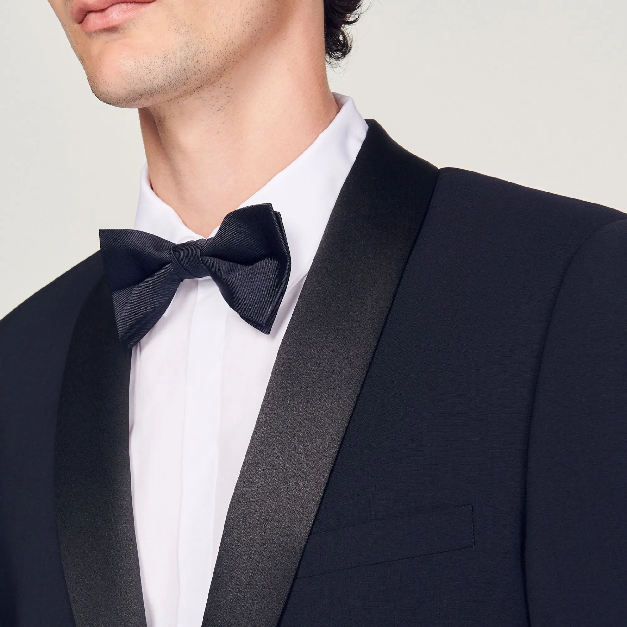 Costumes & Smokings|Vestes*SANDRO Veste De Smoking Avec Satin Marine