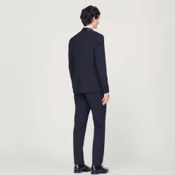 Costumes & Smokings|Vestes*SANDRO Veste De Smoking Avec Satin Marine