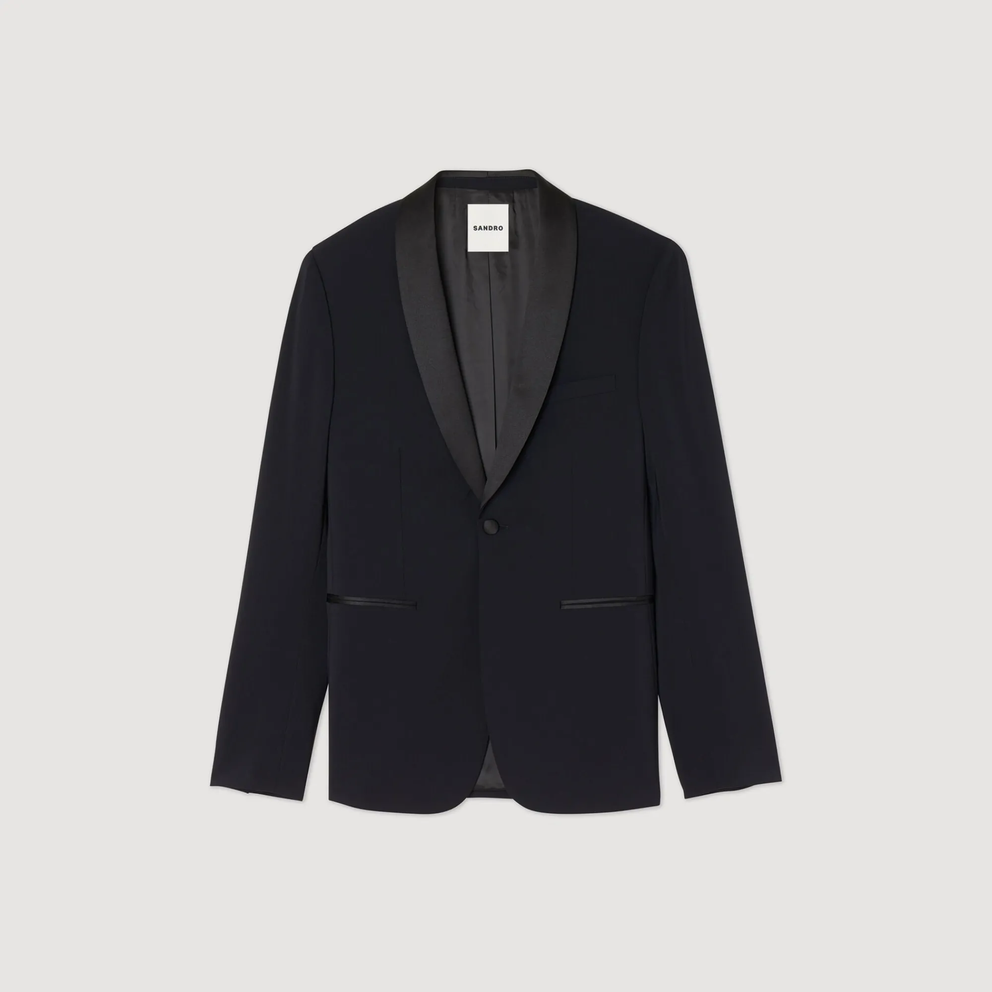 Costumes & Smokings|Vestes*SANDRO Veste De Smoking Avec Satin Marine