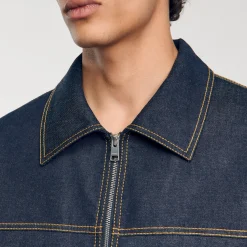 Manteaux & Blousons*SANDRO Veste En Jean Denim