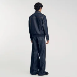 Manteaux & Blousons*SANDRO Veste En Jean Denim