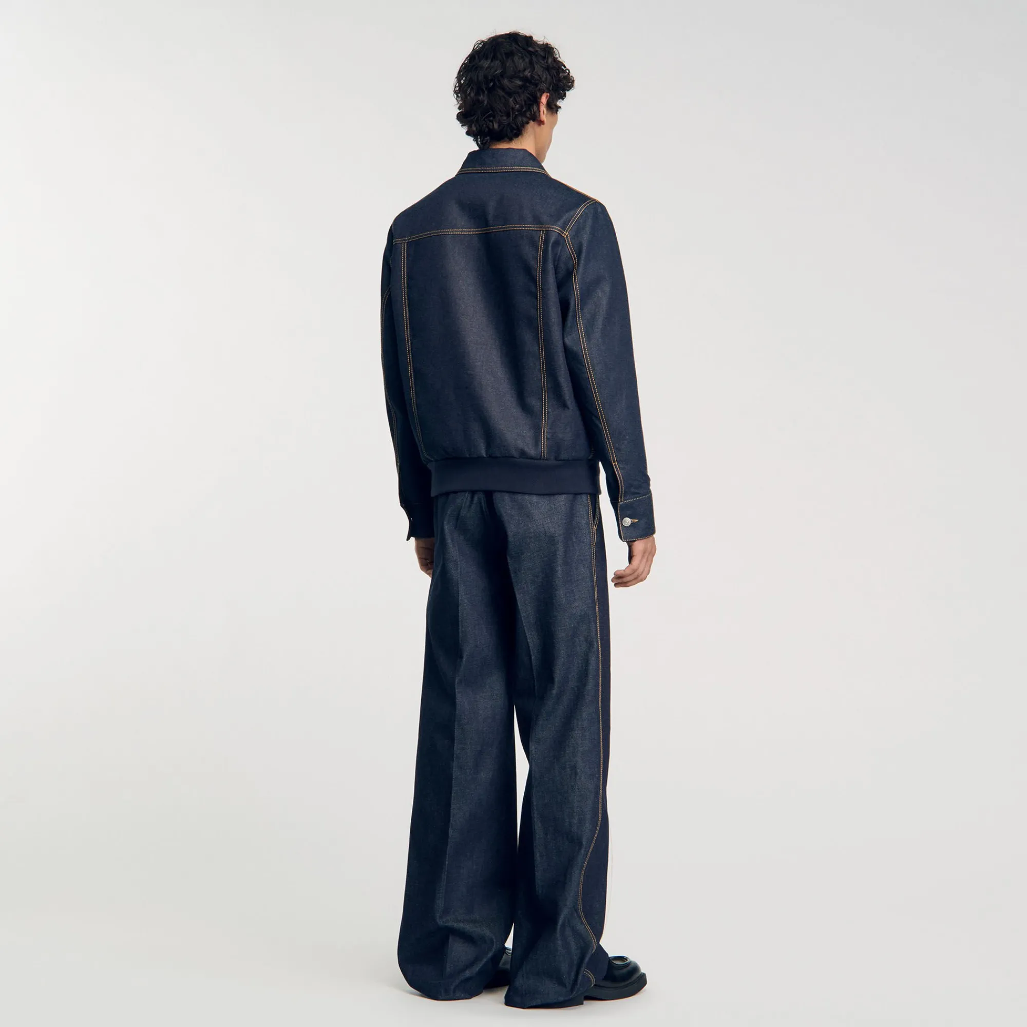 Manteaux & Blousons*SANDRO Veste En Jean Denim
