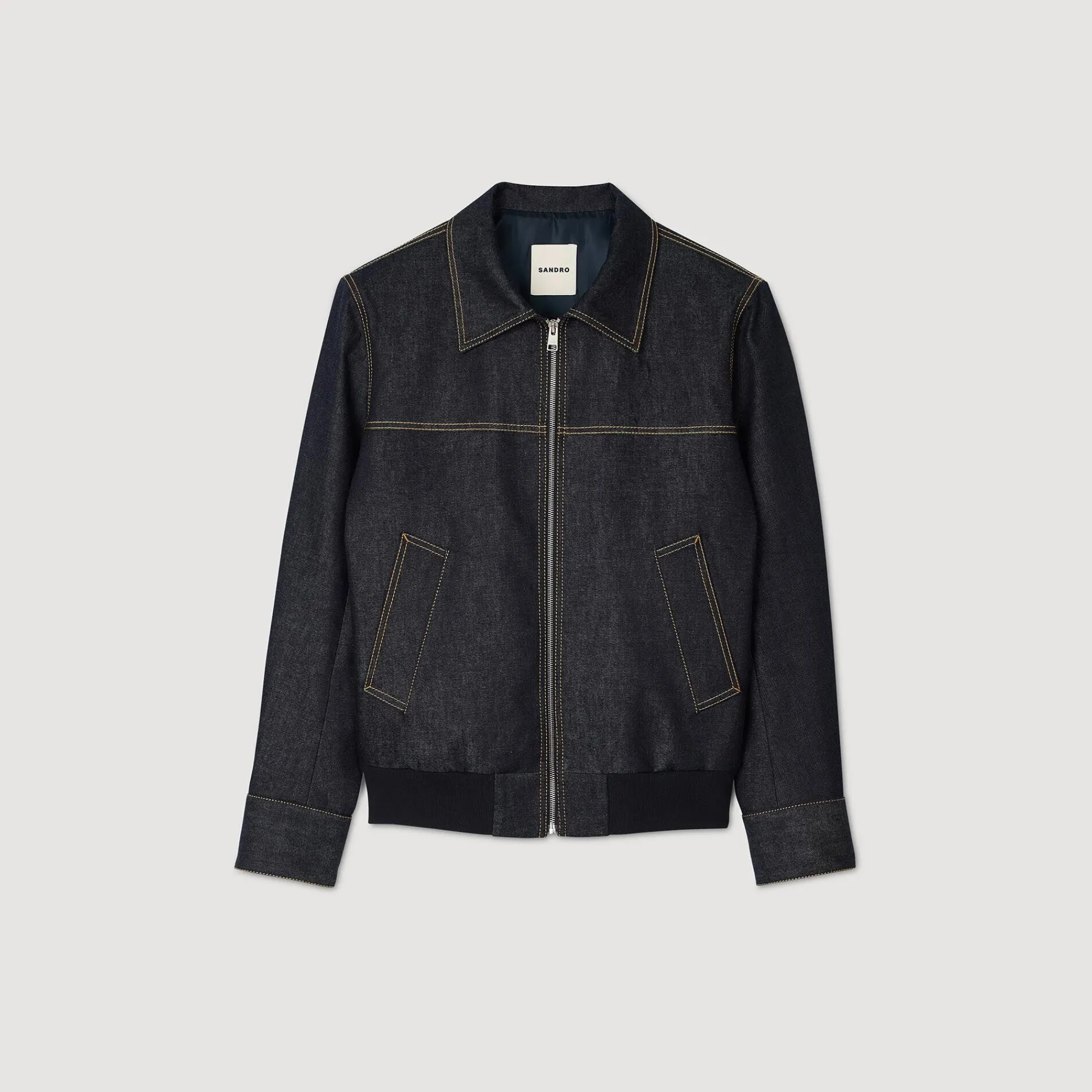 Manteaux & Blousons*SANDRO Veste En Jean Denim