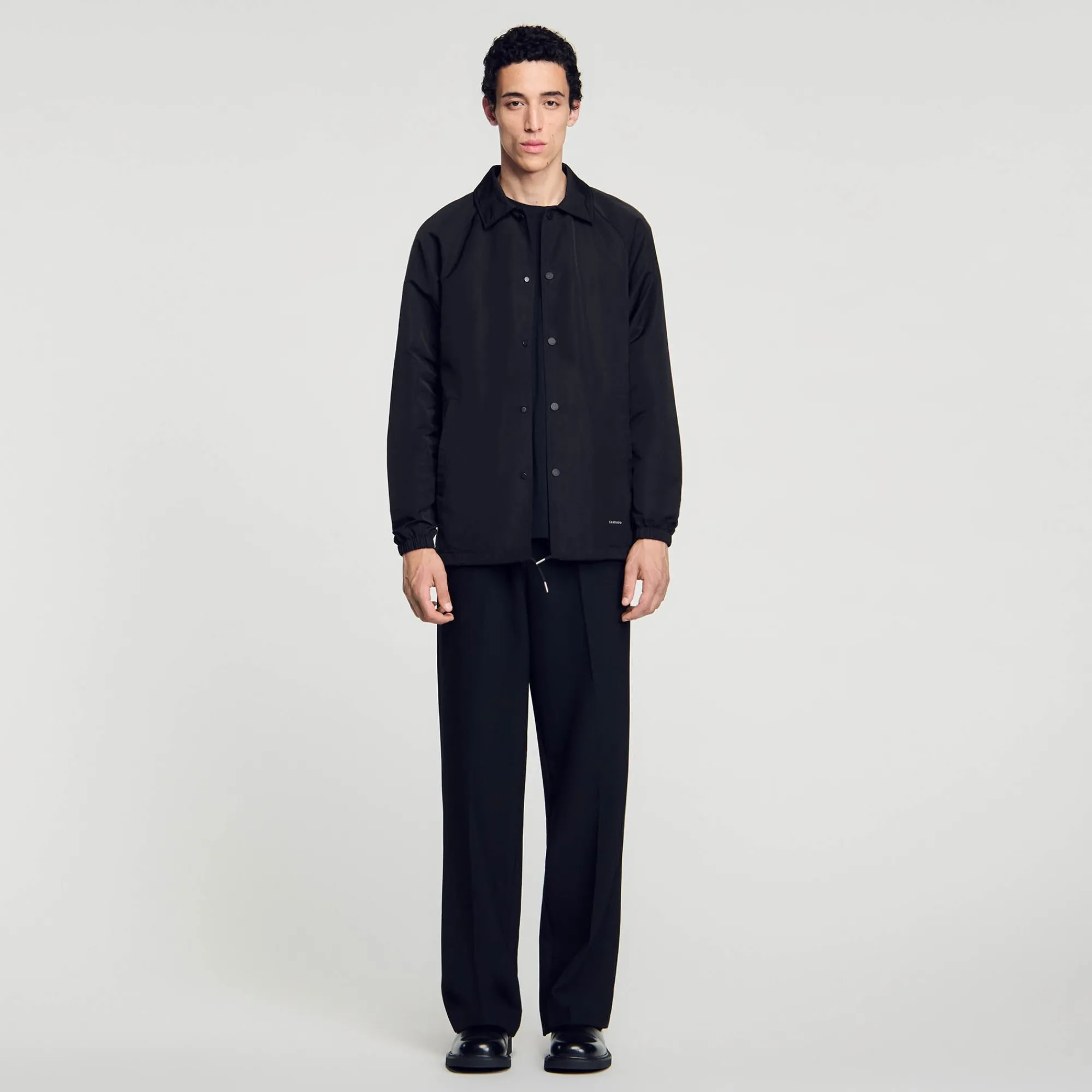 Manteaux & Blousons*SANDRO Veste En Matière Technique Noir