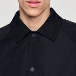 Manteaux & Blousons*SANDRO Veste En Matière Technique Noir