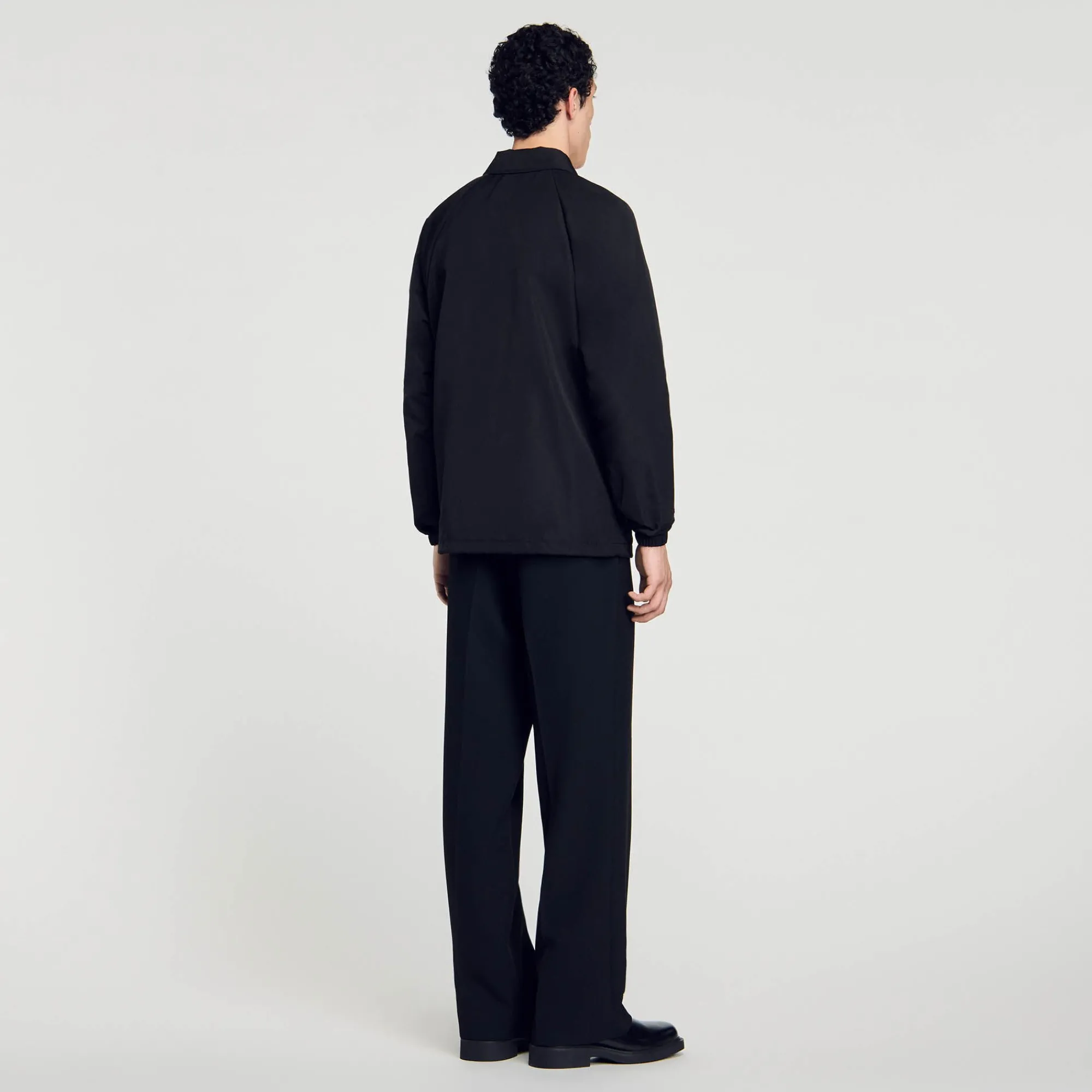 Manteaux & Blousons*SANDRO Veste En Matière Technique Noir