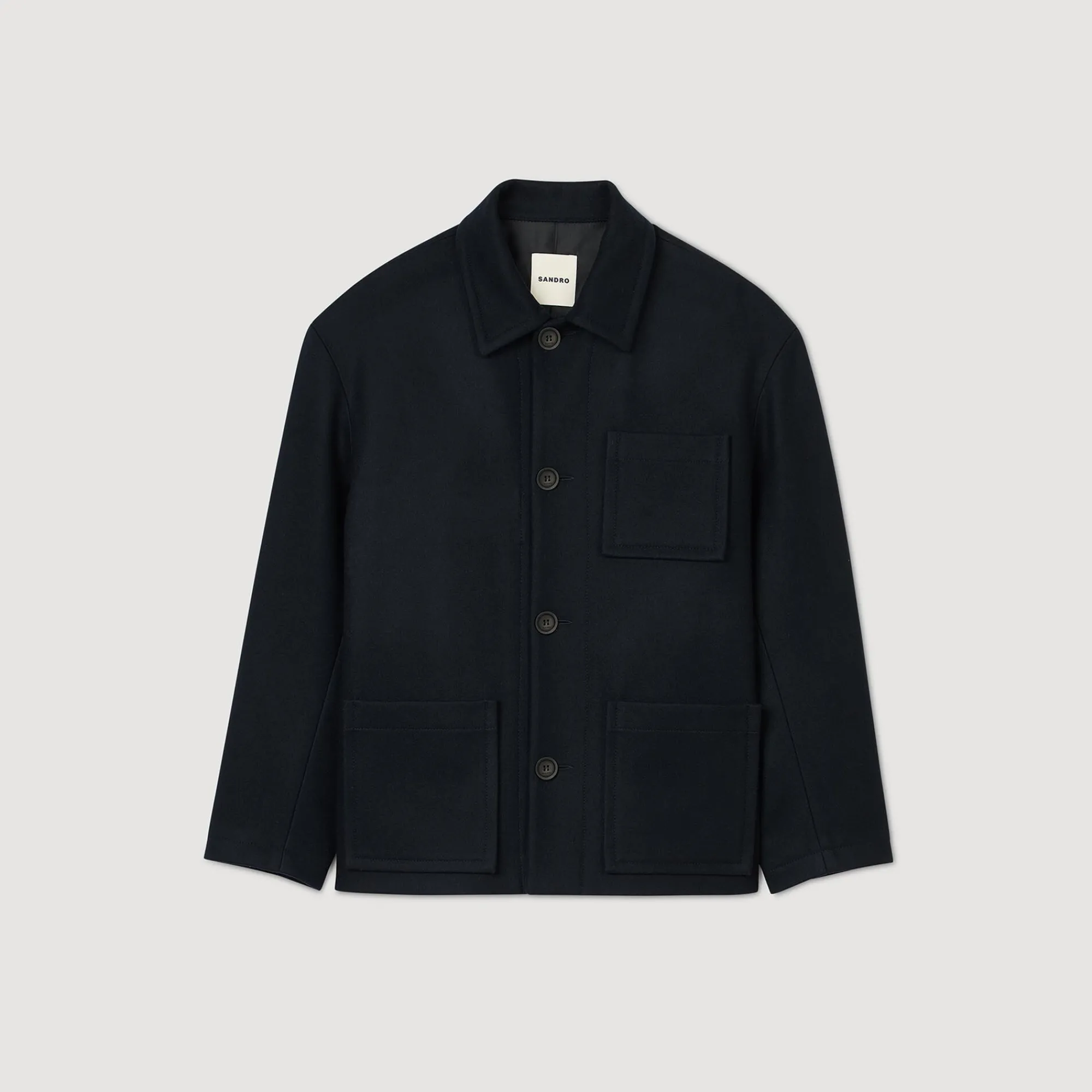 Manteaux & Blousons*SANDRO Veste Worker Marine